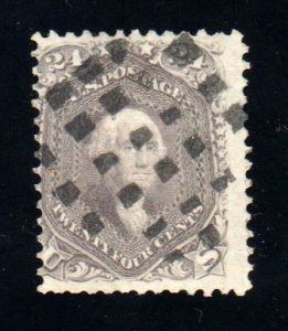 #78a   25cent George Washington  gray Lilac,, CV$450.00⭐⭐⭐⭐⭐