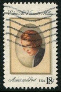 1926 18c Edna St Vincent Millay, used