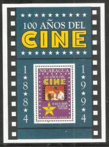 Nicaragua 1994 Motion Picturs Cinema Movie Victor Fleming Sc 2052 M/s MNH # 6363