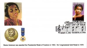 #3896 Marian Anderson Junction FDC