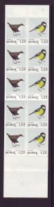 Norway Sc 760a-62a 1980 bird stamp booklets mint NH