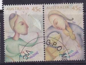 Australia 1995 People with Disabilities 45c x 2 Joined CT0