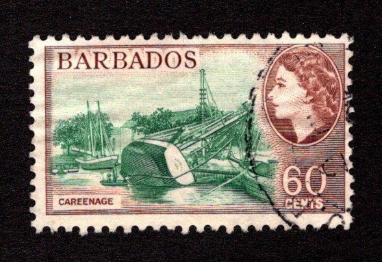 BARBADOS  SC# 245  FVF/U