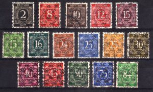 1948, Germany, American-British Occ. Used set, Sc 593A//599