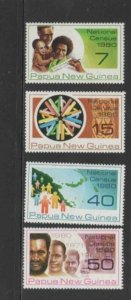 PAPUA NEW GUINEA #517-520 1980 NATIONAL CENSUS MINT VF LH O.G