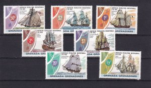 SA17b Grenada Grenadines 1976 Bicentenary American Revolution Ships mint stamps