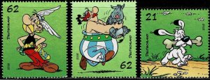 Germany 2015,Sc.#2862a-c MNH. Singles of Asterix sheet