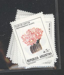 Argentina #1515-1526  Single (Complete Set) (Flowers)