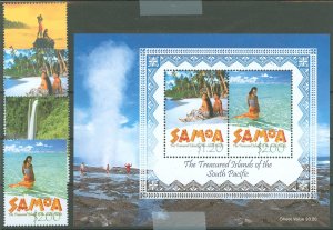 Samoa (Western Samoa) #1020-1023a  Single (Complete Set)