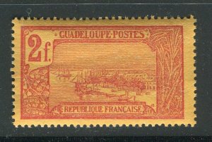 FRENCH GUADELOUPE; 1905 early Pictorial issue MINT MNH unmounted 2Fr.