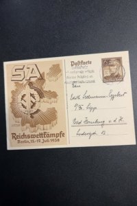 Germany P271 used postal card 3rd Reich lot #21