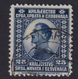 Yugoslavia   #6  used 1921  King Alexander  25p