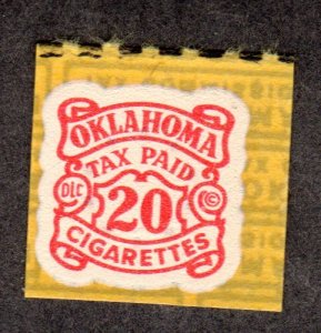Oklahoma State Revenue, Cigarettes SRS # C46 MNH Lot 230719 -07