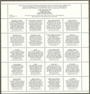 United States #3000 32c Comic Strip Classics MNH pane of 20 (1995)