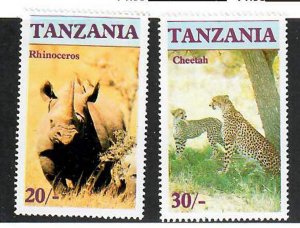 Tanzania; Scott 321-322;  1986;  Unused; NH