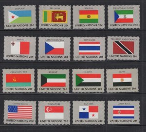 UN #350-65  (1981 Flag set) VFMNH  CV $4.00