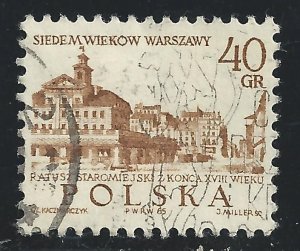 Poland #1337 40g Old Town Hall - Used