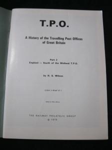 T.P.O. A HISTORY PART 2 ENGLAND - SOUTH OF THE MIDLAND TPO by H S WILSON