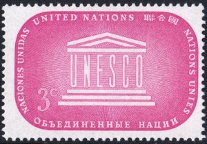 SC#33 3¢ United Nations: UNESCO (1955) MNH