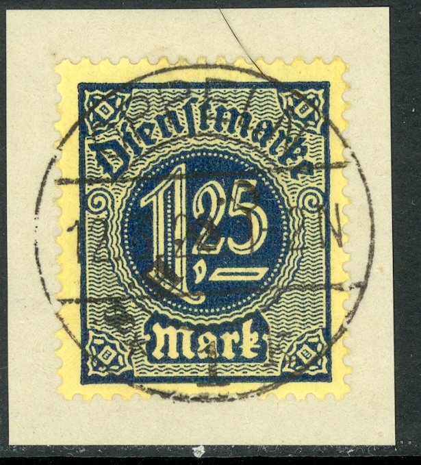 UPPER SILESIA 1920 1.25m Official C.G.H.S. DIAGONAL Piece Mi.D17 XX