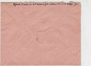Rep Du Cameroun 1969 Airmail Yaounde-Depart Cancels Crab Stamp Cover Ref 32542