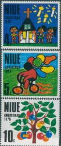 Niue 1975 SG193-195 Christmas set MNH