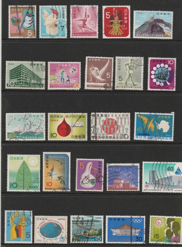 Small Collection of Mostly Used Stamps From Japan