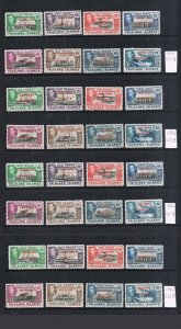 Falkland Islands Dependency 1944 Sc 2L1-8,3L1-8,4L1-8,5L1-8 complete 4 sets MH