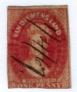 Australia Tasmania SC#11a Used F-VF SCV$57.50...Worth a Close Look!!