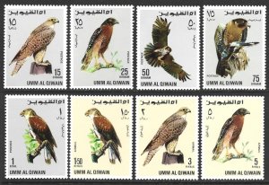 UAE | Umm Al Qiwain 1968 Falcon Birds Set VF-NH-
