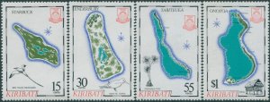 Kiribati 1987 SG270-273 Island Maps set MNH