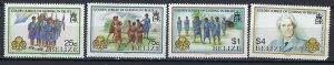 Belize 873-76 MNH 1987 Girl Guides