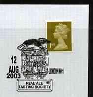 Postmark - Great Britain 2003 cover for Real Ale Tasting ...