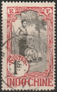 Indochina 1907 Sc 55 used Hanoi cancel
