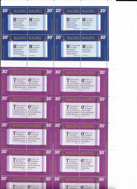 Nauru 142-5 and more, large wholesale stock all MNH sets, vf. 2022 CV $248.50