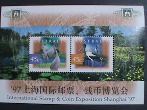 ​AUSTRALIA-1997 SC#1531B   STAMPS & COINS EXPO SHANGHAI'97 MNH-S/S