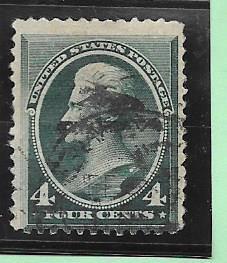 US#211 4c Andrew Jackson blue green (U) CV $27.50