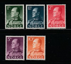 Norway 370-374 Set MH King Olav V (A)