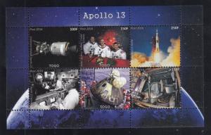 1pcs Space Apollo Moon Landing - Perf  - Private Local issue/ not MNH