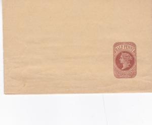 Queen Victoria 1/2d Prepaid Envelope Unused VGC