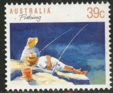 AUSTRALIA Scott 1109 MNH** 1989 39c Fishing stamp 