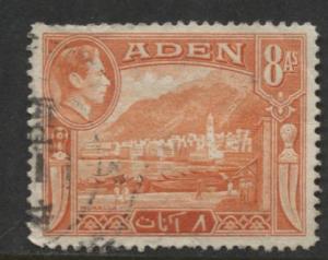 ADEN - Scott 23 - Mukalla - 1939 -  Used - Single 8a Stamp