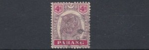 PAHANG  1895  S G 15  4C  PURPLE & CARMINE  USED