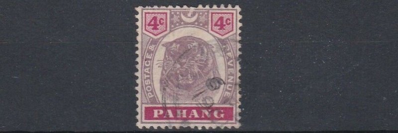 PAHANG  1895  S G 15  4C  PURPLE & CARMINE  USED