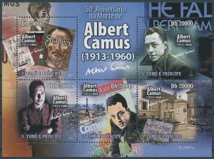 Sao Tome & Principe 2010 MNH Writers Stamps Albert Camus Literature People 5v MS