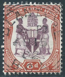 British Central Africa, Sc #49, 6d Used