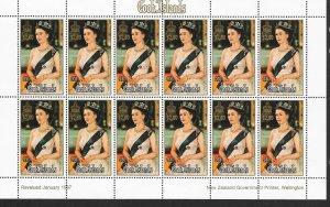COOK ISLANDS, Royal Mini-Sheets, RARE 1987 SURCHARGE ISSUE, 9 sheets. Cat £600 