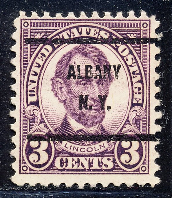 Albany NY, 635-61 Bureau Precancel, 3¢ Lincoln