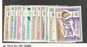 Bermuda, Postage Stamp, #175-185 Mint LH, 1962-65