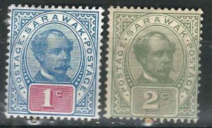 Sarawak 50-51 Sg 8-9 MLH F/VF 1888-92 SCV $5.00